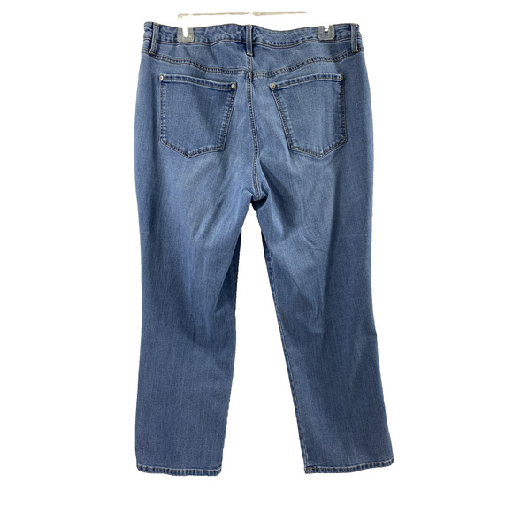 Gloria Vanderbilt Jeans Womens Size 14 Rail Straight‎ Slimming Mom High Rise - Picture 2 of 11